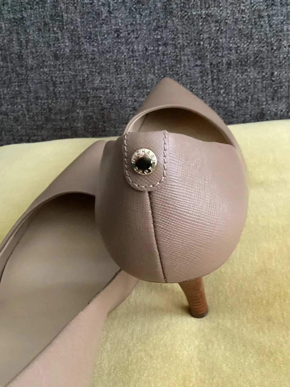 Michael Kors Dorothy Nude Pointed-Toe Pumps